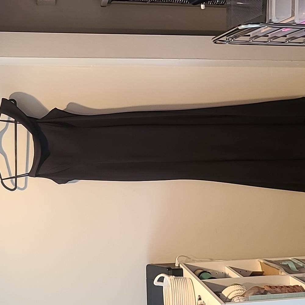 Aqua Dresses black mermaid gown